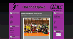 Desktop Screenshot of handball.skpemaopava.cz