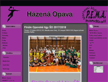 Tablet Screenshot of handball.skpemaopava.cz